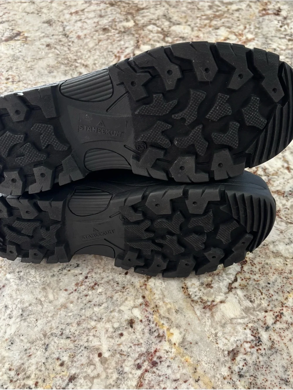 Men's Waterproof Brown and Black Winter Rain & Snow Boots
